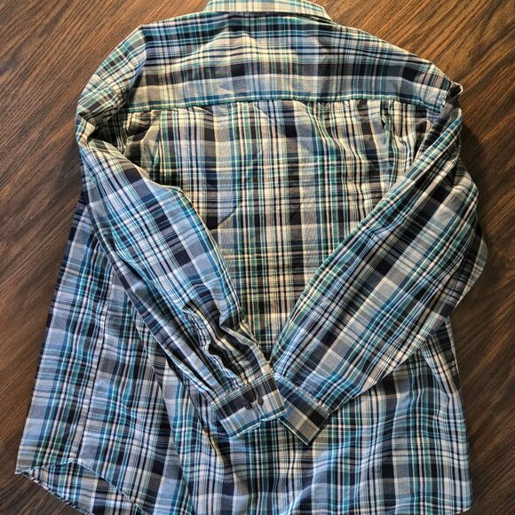 ALEXANDER JULIAN Men's Cotton/Poly Plaid Dress Shirt SIZE 2X - Picture 2 of 4